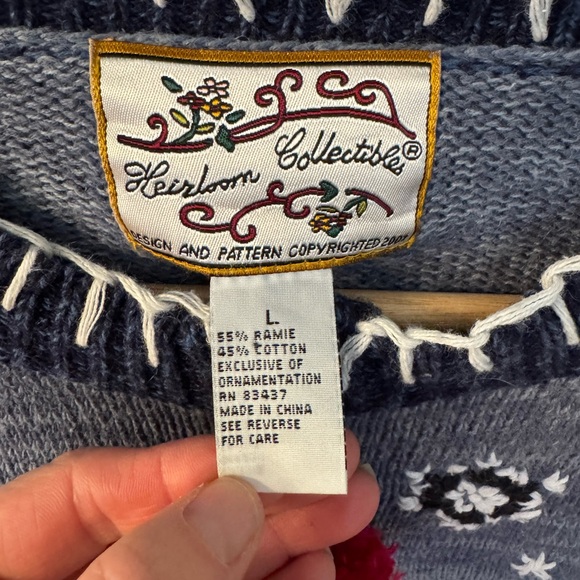 Vintage Polar Bear Knit Zip Cardigan - Picture 3 of 10